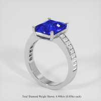 5.06 Ct. Blue Sapphire Ring, Platinum 950 2