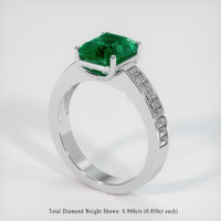 2.57 Ct. Emerald Ring, Platinum 950 2