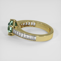 2.01 Ct. Bluish Green Sapphire Ring, 14K Yellow Gold 4