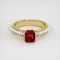 1.65 Ct. Ruby Ring, 18K Yellow Gold 1