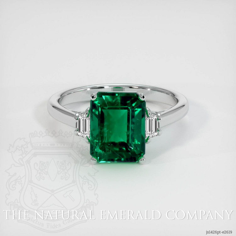 Emerald Ring 2.85 Ct. Platinum 950 | The Natural Emerald Company