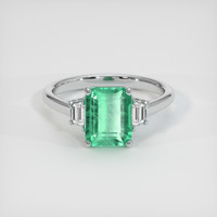 2.35 Ct. Emerald Ring, Platinum 950 1