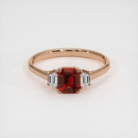 1.25 Ct. Ruby Ring, 14K Rose Gold 1