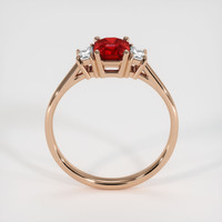 1.25 Ct. Ruby Ring, 14K Rose Gold 3