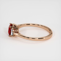 1.25 Ct. Ruby Ring, 14K Rose Gold 4