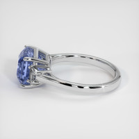 5.69 Ct. Color Change Sapphire Ring, 14K White Gold 4