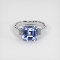 5.69 Ct. Color Change Sapphire Ring, 18K White Gold 1