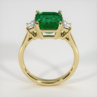 3.70 Ct. Emerald Ring, 18K Yellow Gold 3