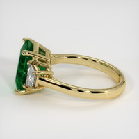 3.70 Ct. Emerald Ring, 18K Yellow Gold 4