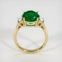 4.54 Ct. Emerald Ring, 18K Yellow Gold 3