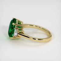 4.54 Ct. Emerald Ring, 18K Yellow Gold 4