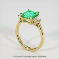 2.89 Ct. Emerald Ring, 18K Yellow Gold 2