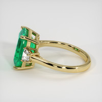 3.72 Ct. Emerald Ring, 18K Yellow Gold 4