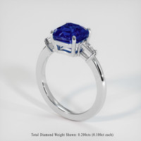 3.22 Ct. Sapphire Ring, Platinum 950 2