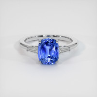 3.07 Ct. Blue Sapphire Ring, Platinum 950 1