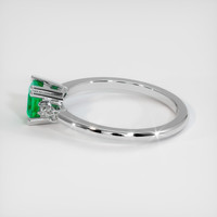 0.94 Ct. Emerald Ring, Platinum 950 4