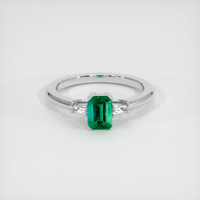 0.98 Ct. Emerald Ring, Platinum 950 1