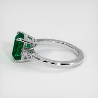 2.91 Ct. Emerald Ring, Platinum 950 4