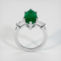 5.66 Ct. Emerald Ring, Platinum 950 3