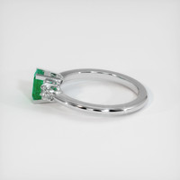 0.75 Ct. Emerald Ring, Platinum 950 4