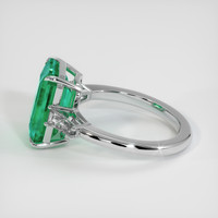 4.21 Ct. Emerald Ring, Platinum 950 4