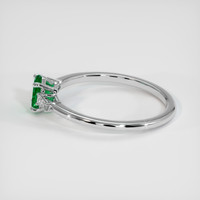 0.63 Ct. Emerald Ring, Platinum 950 4