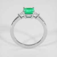 1.00 Ct. Emerald Ring, Platinum 950 3