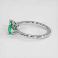1.00 Ct. Emerald Ring, Platinum 950 4