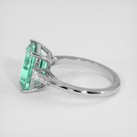 3.42 Ct. Emerald Ring, Platinum 950 4