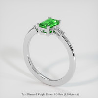 1.11 Ct. Gemstone Ring, Platinum 950 2