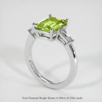 2.88 Ct. Gemstone Ring, Platinum 950 2