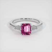 1.19 Ct. Pink Sapphire Ring, Platinum 950 1