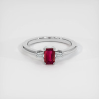 0.52 Ct. Ruby Ring, Platinum 950 1