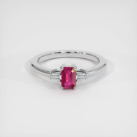 0.50 Ct. Ruby Ring, Platinum 950 1