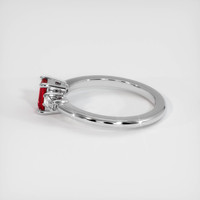 0.63 Ct. Ruby Ring, Platinum 950 4