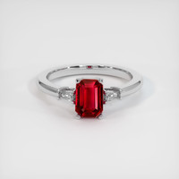 1.46 Ct. Ruby Ring, Platinum 950 1