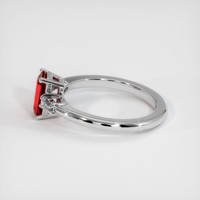 1.20 Ct. Ruby Ring, Platinum 950 4