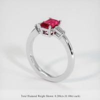 1.32 Ct. Ruby Ring, Platinum 950 2