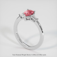 1.14 Ct. Sapphire Ring, Platinum 950 2