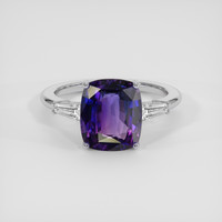 4.04 Ct. Bi Color Sapphire Ring, Platinum 950 1