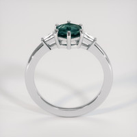 1.50 Ct. Bluish Green Sapphire Ring, Platinum 950 3