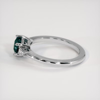 1.50 Ct. Bluish Green Sapphire Ring, Platinum 950 4