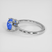 3.66 Ct. Blue Sapphire Ring, Platinum 950 4