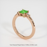 0.70 Ct. Gemstone Ring, 14K Rose Gold 2