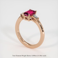 1.08 Ct. Ruby Ring, 14K Rose Gold 2