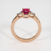 0.98 Ct. Ruby Ring, 14K Rose Gold 3