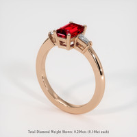 1.46 Ct. Ruby Ring, 14K Rose Gold 2