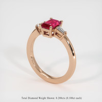 1.32 Ct. Ruby Ring, 14K Rose Gold 2