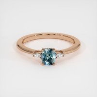 0.72 Ct. Sapphire Ring, 14K Rose Gold 1