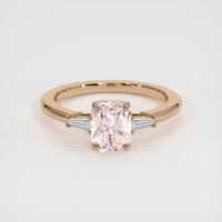 1.57 Ct. Padparadscha Sapphire Ring, 18K Rose Gold 1